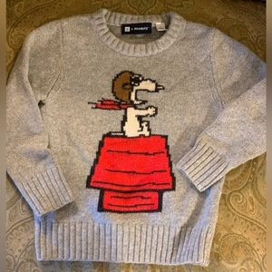 Snoopy Red Baron Wool Blend Sweater Unisex